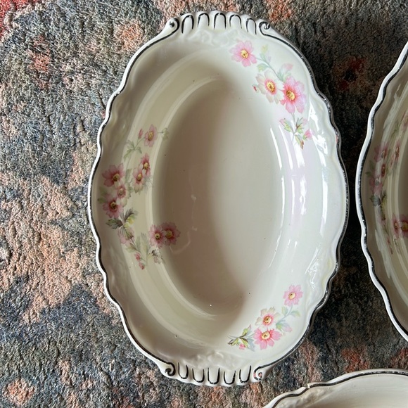 VINTAGE HOMER LAUGHLIN VIRGINIA ROSE  SERVING DISHES E34N8 - Picture 2 of 5